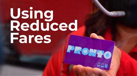 smart card pronto|pronto reduced fare cards.